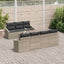 Sofa Sæt 8 stk. Lysegrå polyrattan