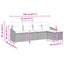 Sofa Sæt 5 stk. Beige polyrattan
