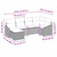 Sofa Sæt 6 stk. Beige polyrattan