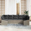 Sofa Sæt 7 stk. Lysegrå polyrattan