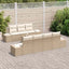 Havesofa Sæt 8 stk. Beige polyrattan