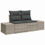 Havesofa Sæt 9 stk. Lysegrå polyrattan