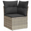 Havesofa Sæt 9 stk. Lysegrå polyrattan