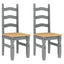spisebordssæt 3 dele PANAMA massivt fyrretræ grå