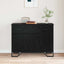 Sideboard med skuffe Sort eg 97 x 32,5 x 74,5 cm