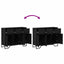 Sideboard med skuffe Sort eg 97 x 32,5 x 74,5 cm