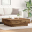 Sofabord Gammelt træ 90 x 90 x 28 cm Konstrueret træ