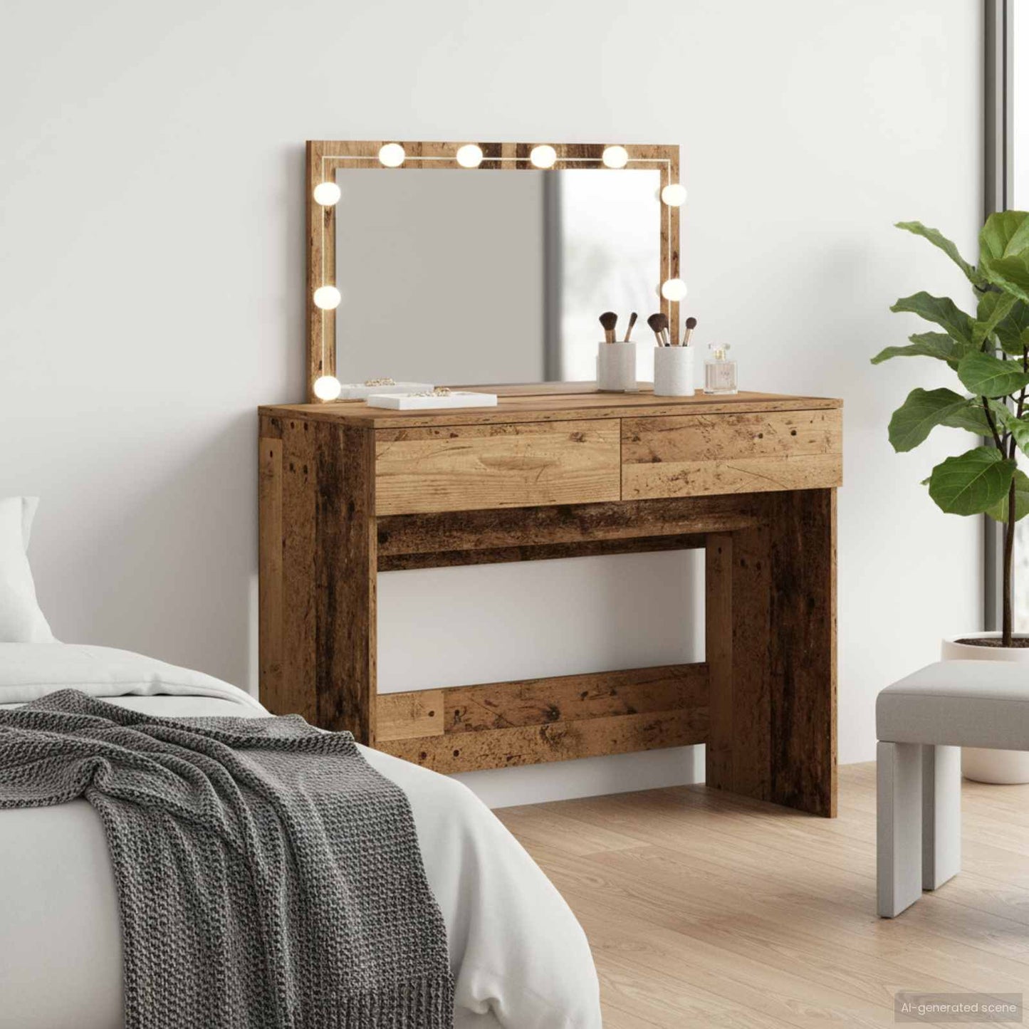 Klædeskab Gammelt træ 100 x 40 x 120 cm Konstrueret træ