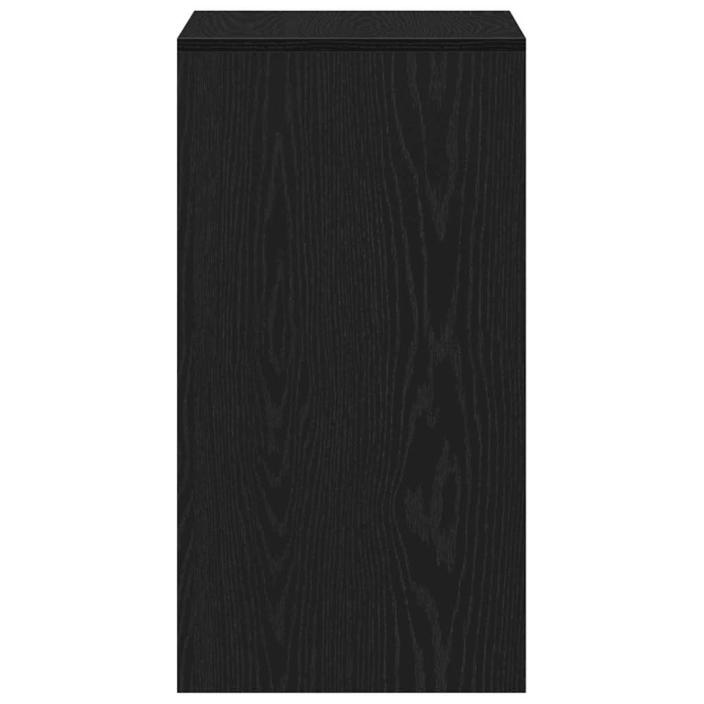 Makeupbord med skuffe Sort eg 60 x 40 x 75 cm Konstrueret træ