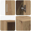 Vægmonteret skab Artisan Egetræ 30 x 42,5 x 39,5 cm