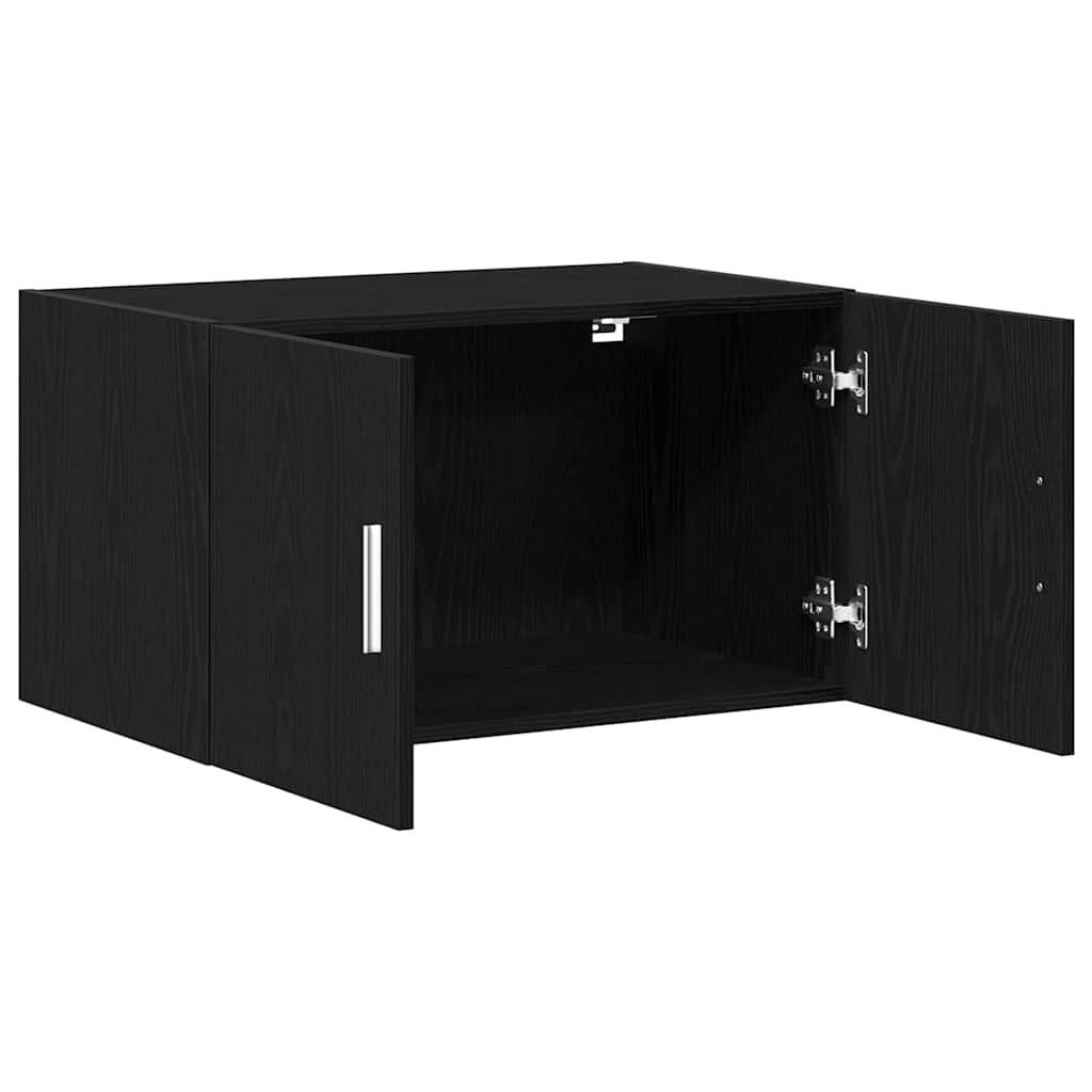 Vægskab Vægmonteret Sort eg 70 x 42.5 x 40 cm Konstrueret træ