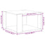 Sofabord Sort eg 51,5 x 51,5 x 30 cm Konstrueret træ
