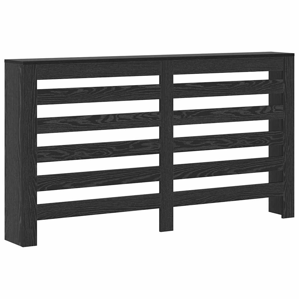 Radiatorcover Sort eg 149 x 20 x 82 cm Konstrueret træ