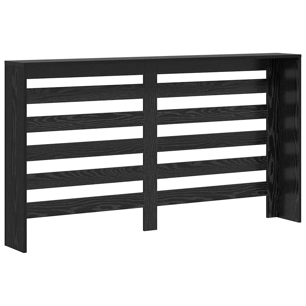 Radiatorcover Sort eg 149 x 20 x 82 cm Konstrueret træ