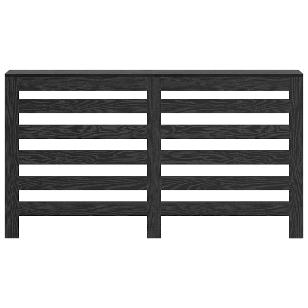 Radiatorcover Sort eg 149 x 20 x 82 cm Konstrueret træ