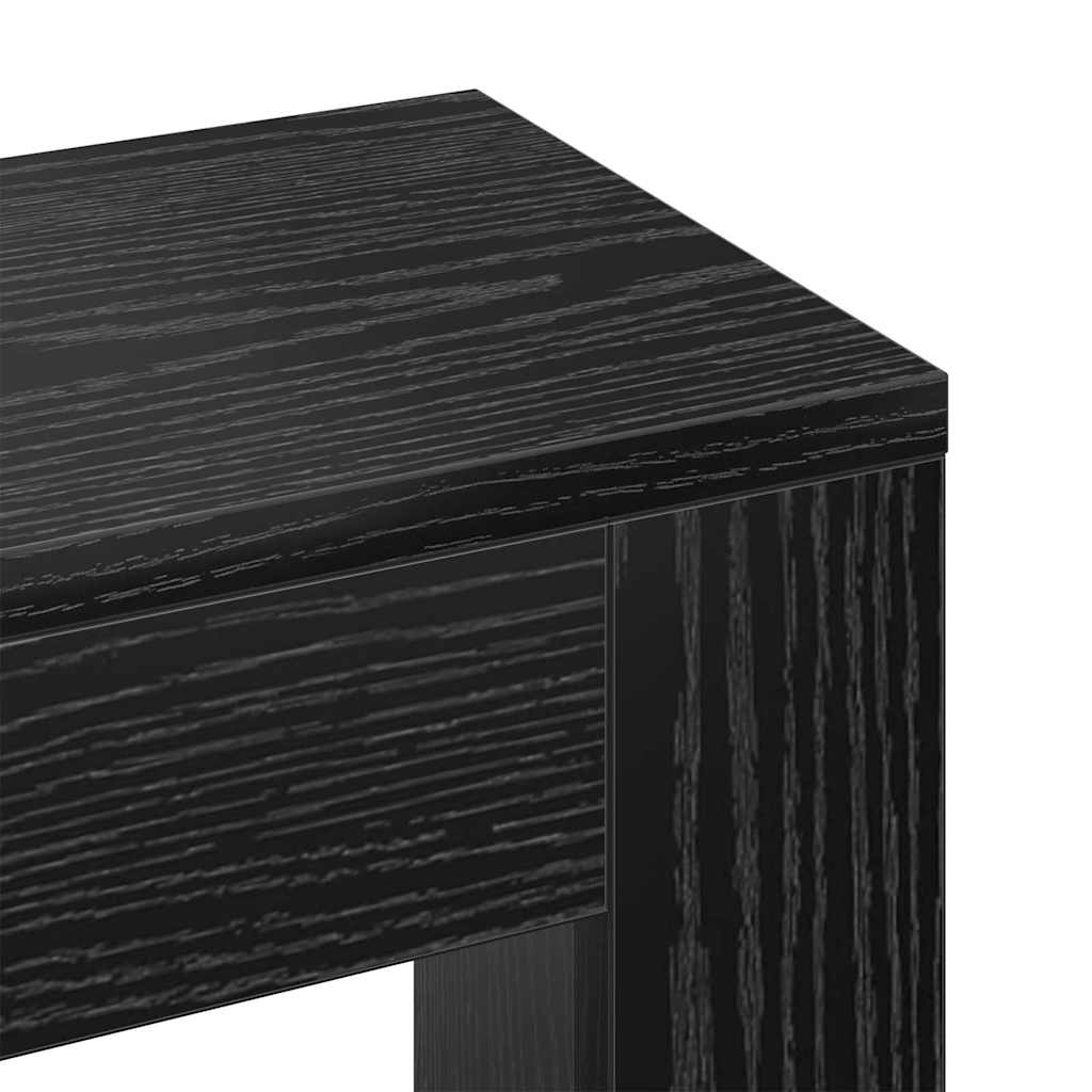 Radiatorcover Sort eg 205 x 21,5 x 83,5 cm Konstrueret træ