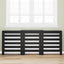 Radiatorcover Sort eg 205 x 21,5 x 83,5 cm Konstrueret træ