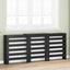 Radiatorcover Sort eg 205 x 21,5 x 83,5 cm Konstrueret træ