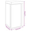 Planteholder 2 pcs Sort eg 10 x 10 x 18 cm Konstrueret træ