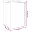 Planteholder 2 pcs Sort eg 20 x 20 x 30 cm Konstrueret træ
