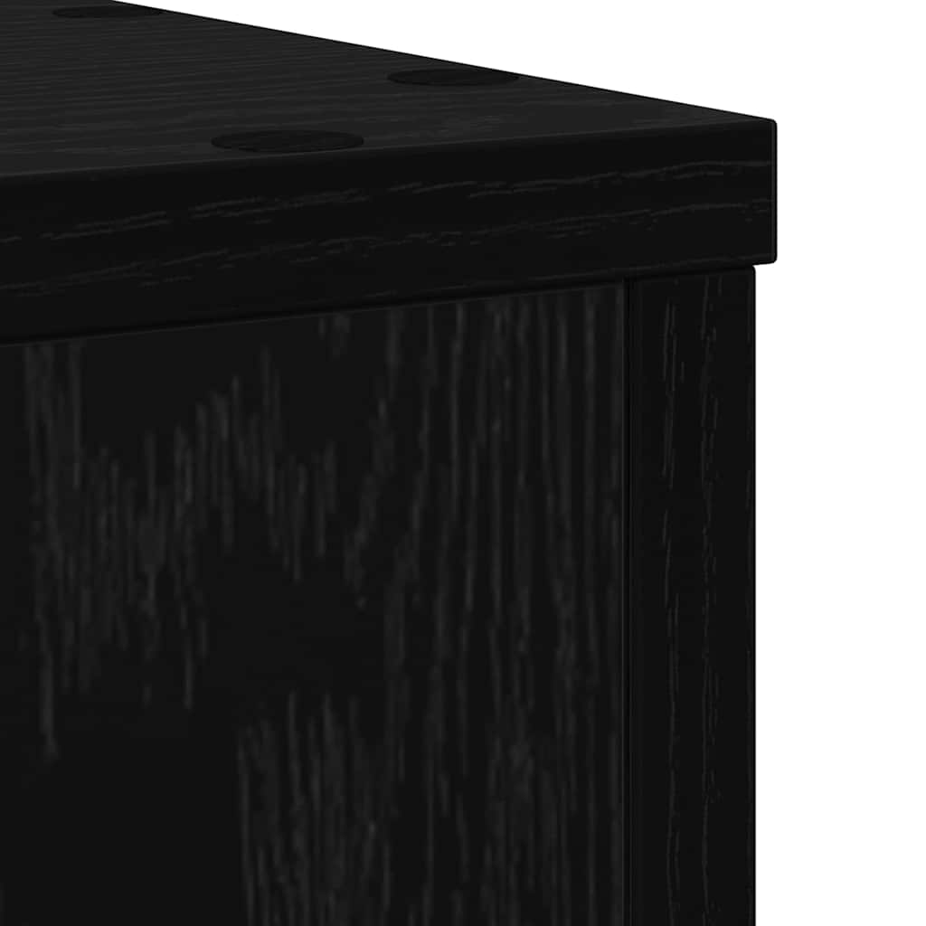 Planteholder 2 pcs Sort eg 25 x 25 x 35 cm Konstrueret træ