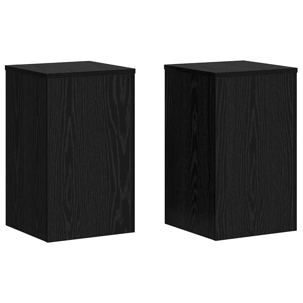 Planteholder 2 pcs Sort eg 30 x 30 x 50 cm Konstrueret træ