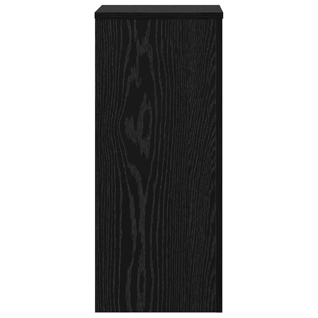 Planteholder 2 pcs Sort eg 30 x 30 x 70 cm Konstrueret træ