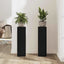 Planteholder 2 pcs Sort eg 17 x 17 x 60 cm Konstrueret træ