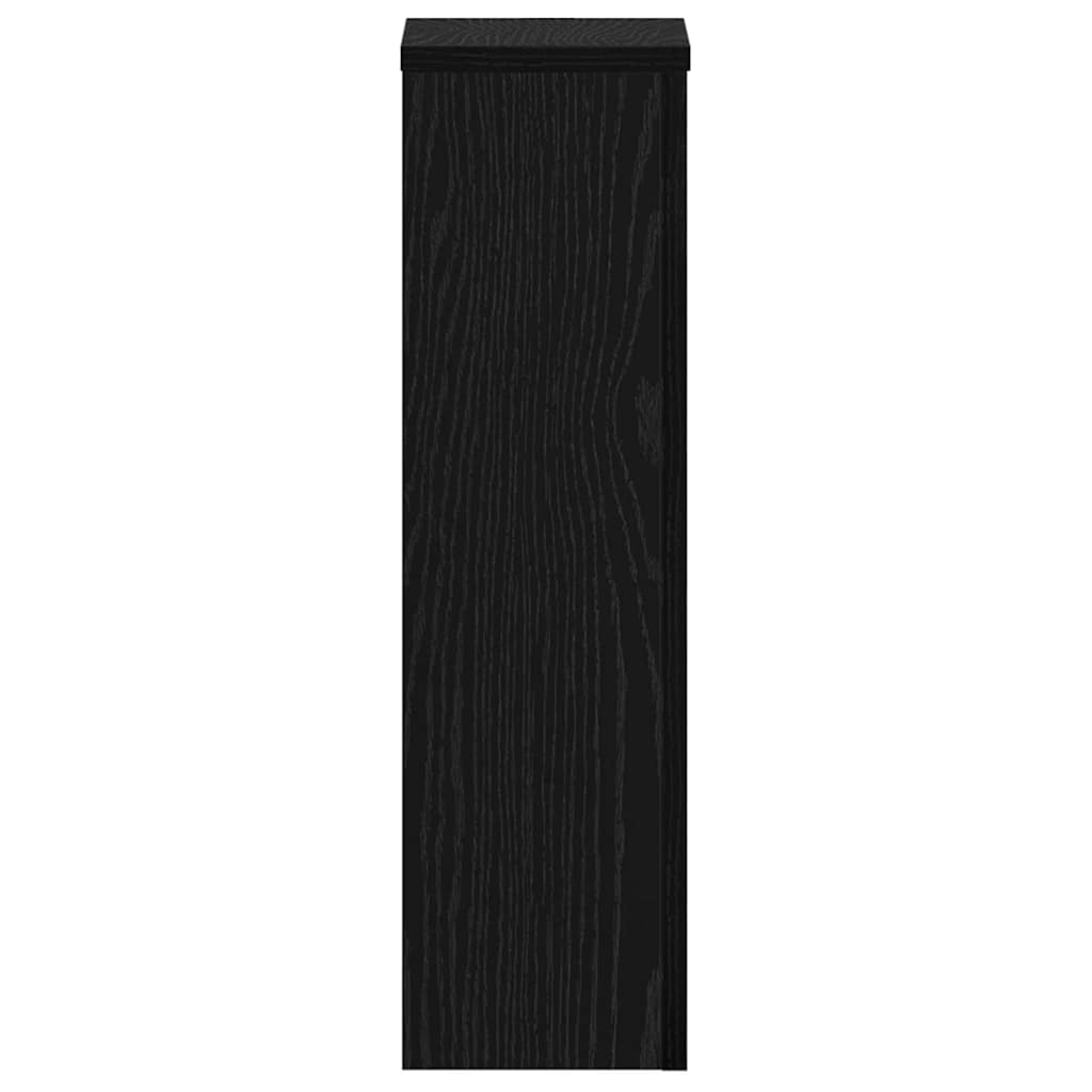 Planteholder 2 pcs Sort eg 17 x 17 x 60 cm Konstrueret træ