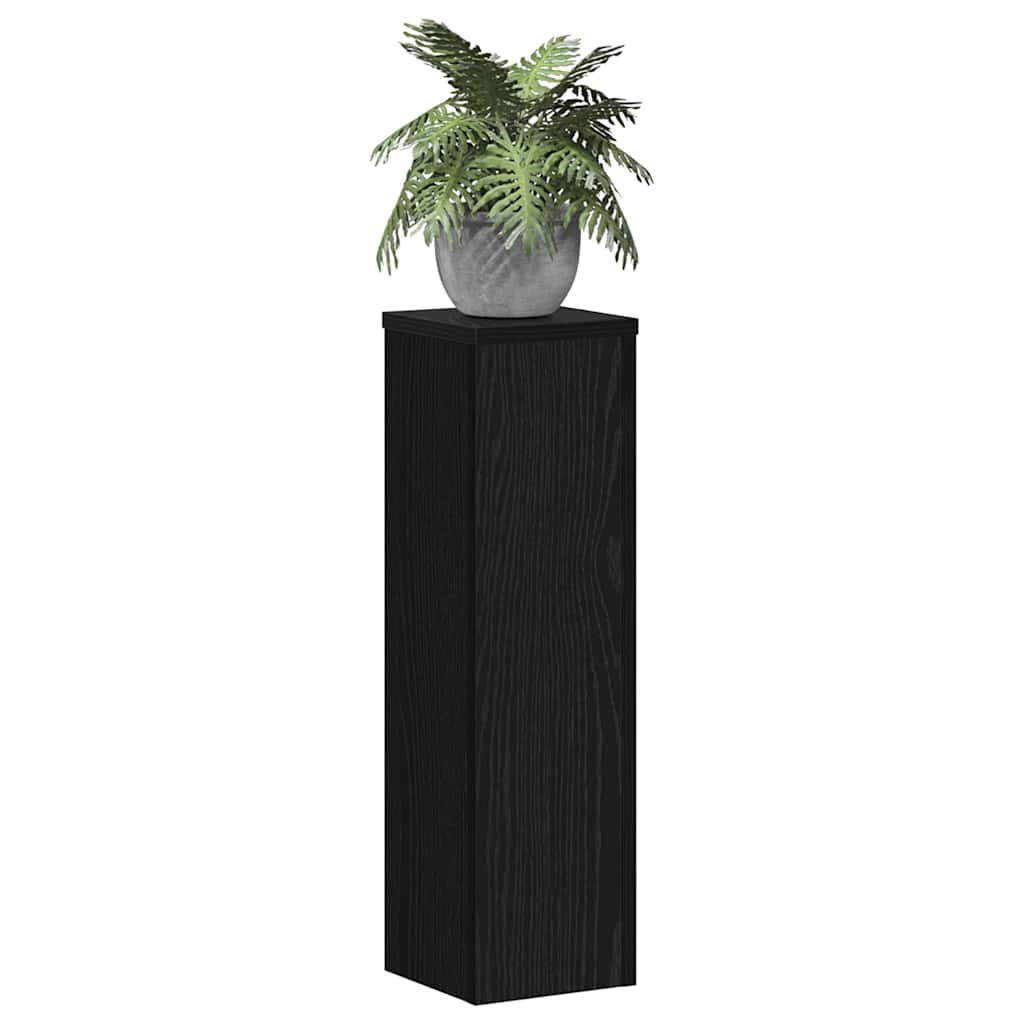 Planteholder 2 pcs Sort eg 17 x 17 x 60 cm Konstrueret træ