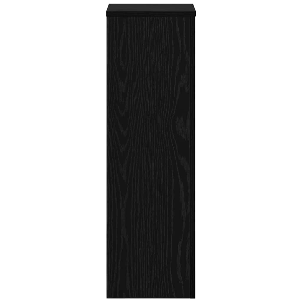 Planteholder 2 pcs Sort eg 25 x 25 x 80 cm Konstrueret træ