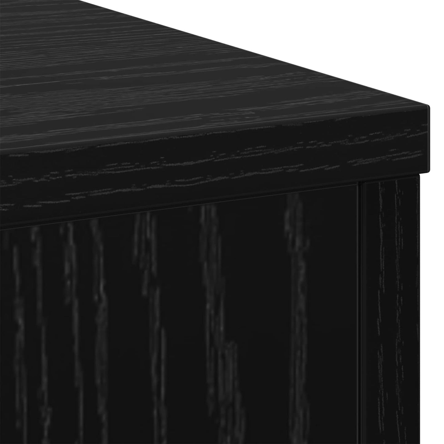 Planteholder Sort eg 33 x 33 x 100 cm Konstrueret træ