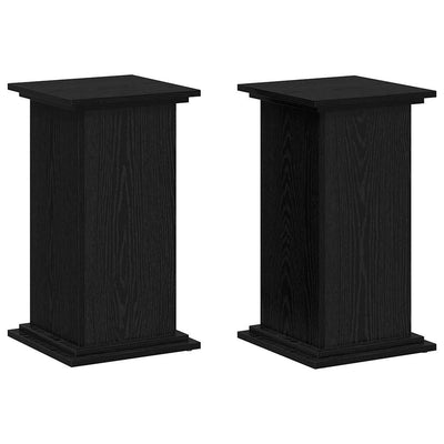 Planteholder Sort eg 33 x 33 x 60 cm Konstrueret træ