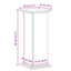 Planteholder Sort eg 33 x 33 x 80 cm Konstrueret træ