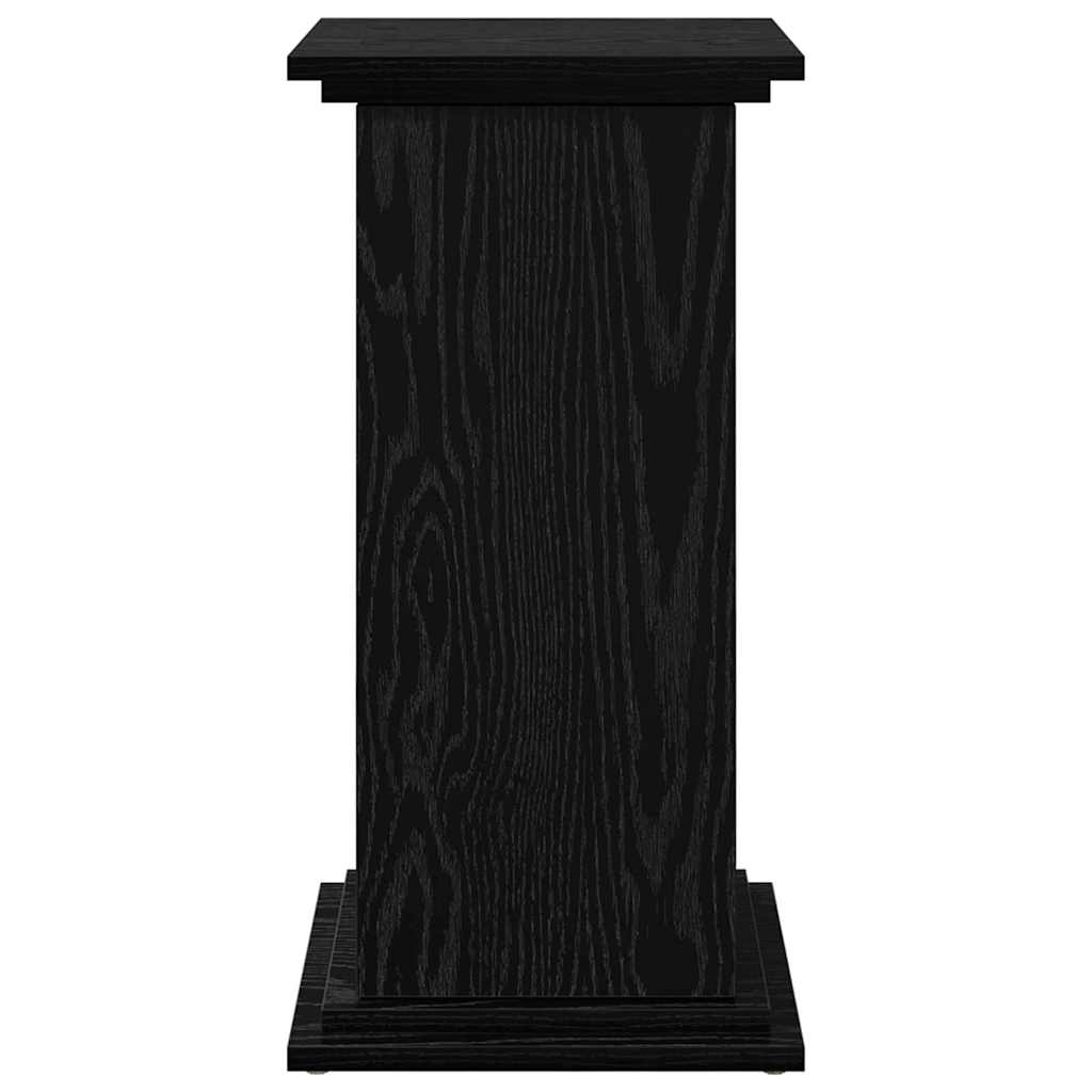 Displaystander med dør Sort eg 31 x 30 x 60 cm Konstrueret træ