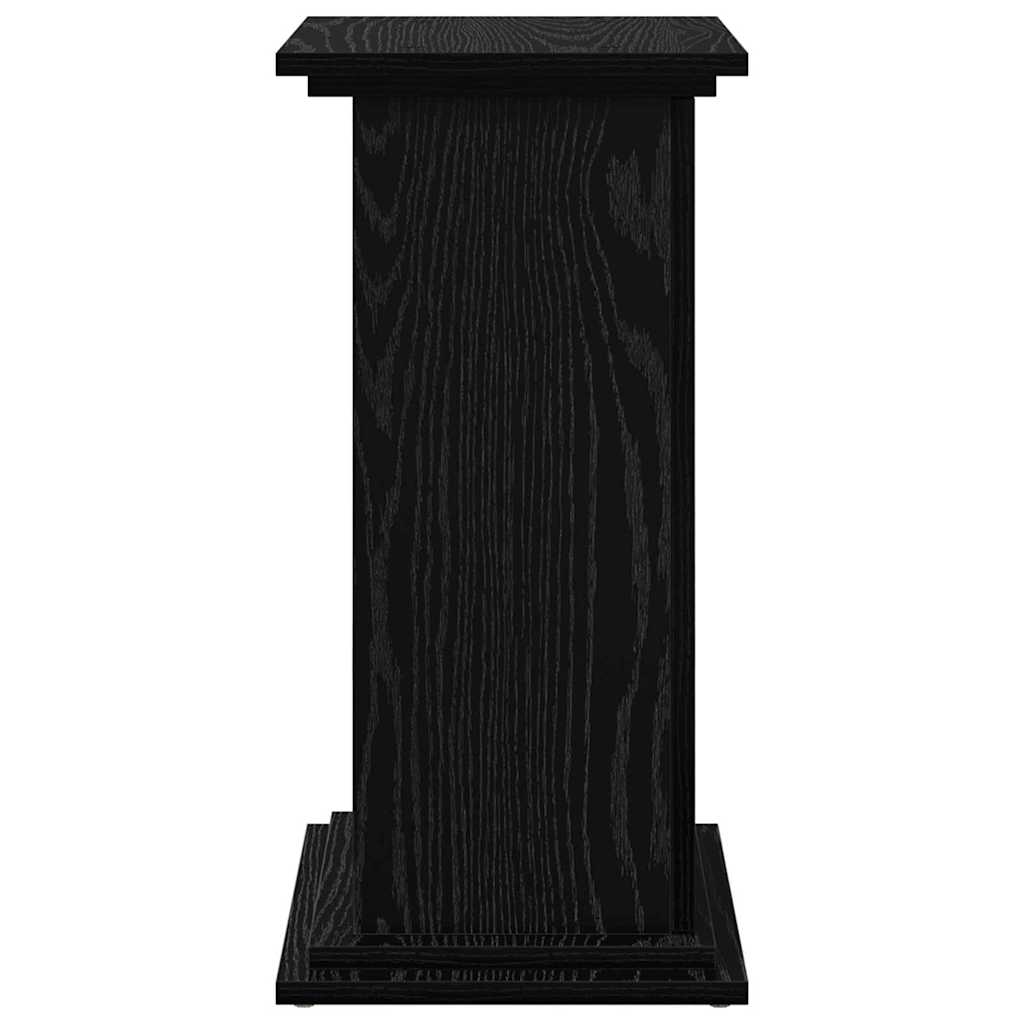 Displaystander med dør Sort eg 31 x 30 x 60 cm Konstrueret træ