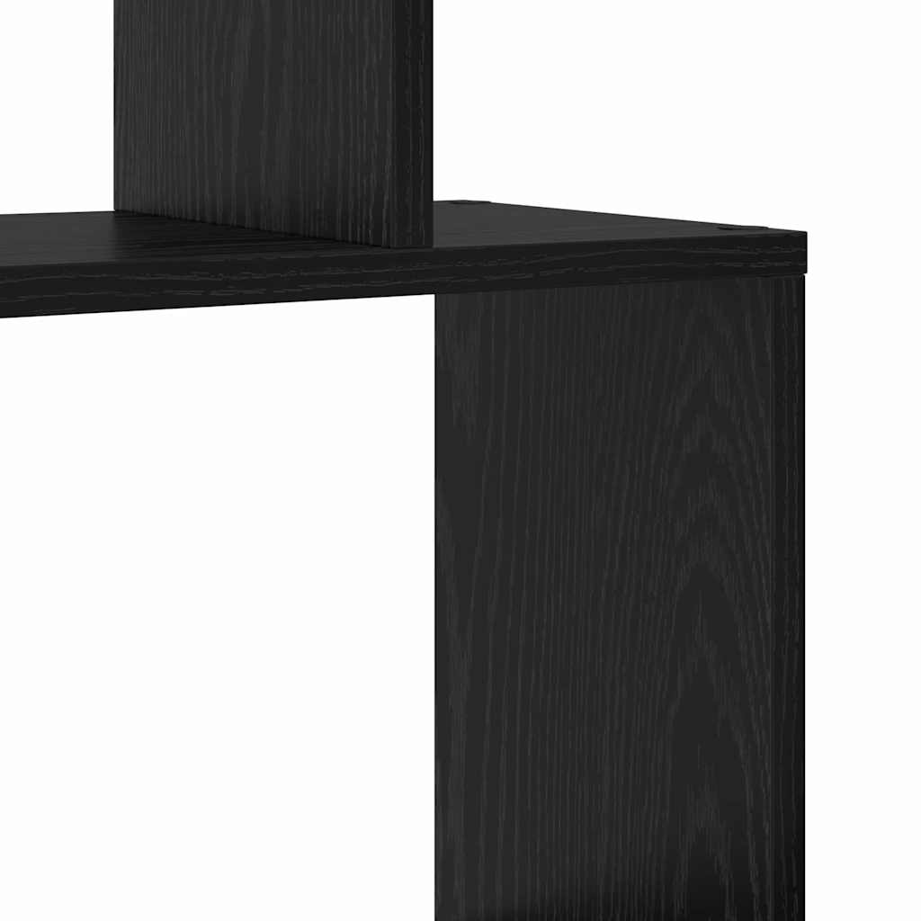 Bogskab Sort eg 70 x 24 x 193,5 cm Konstrueret træ