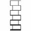 Bogskab Sort eg 70 x 24 x 193,5 cm Konstrueret træ