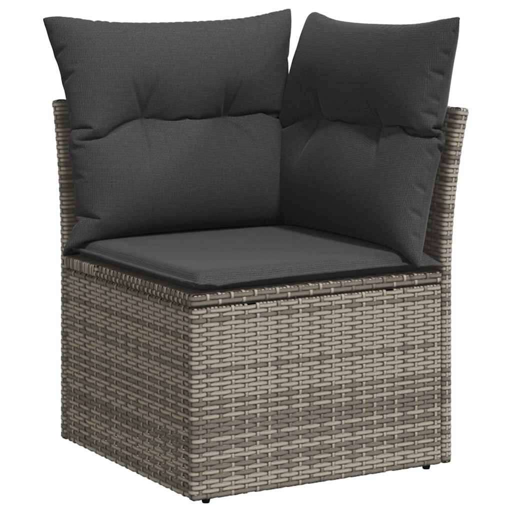 Havesofa Sæt 8 stk. Grå polyrattan