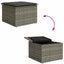 Havesofa Sæt 8 stk. Grå polyrattan