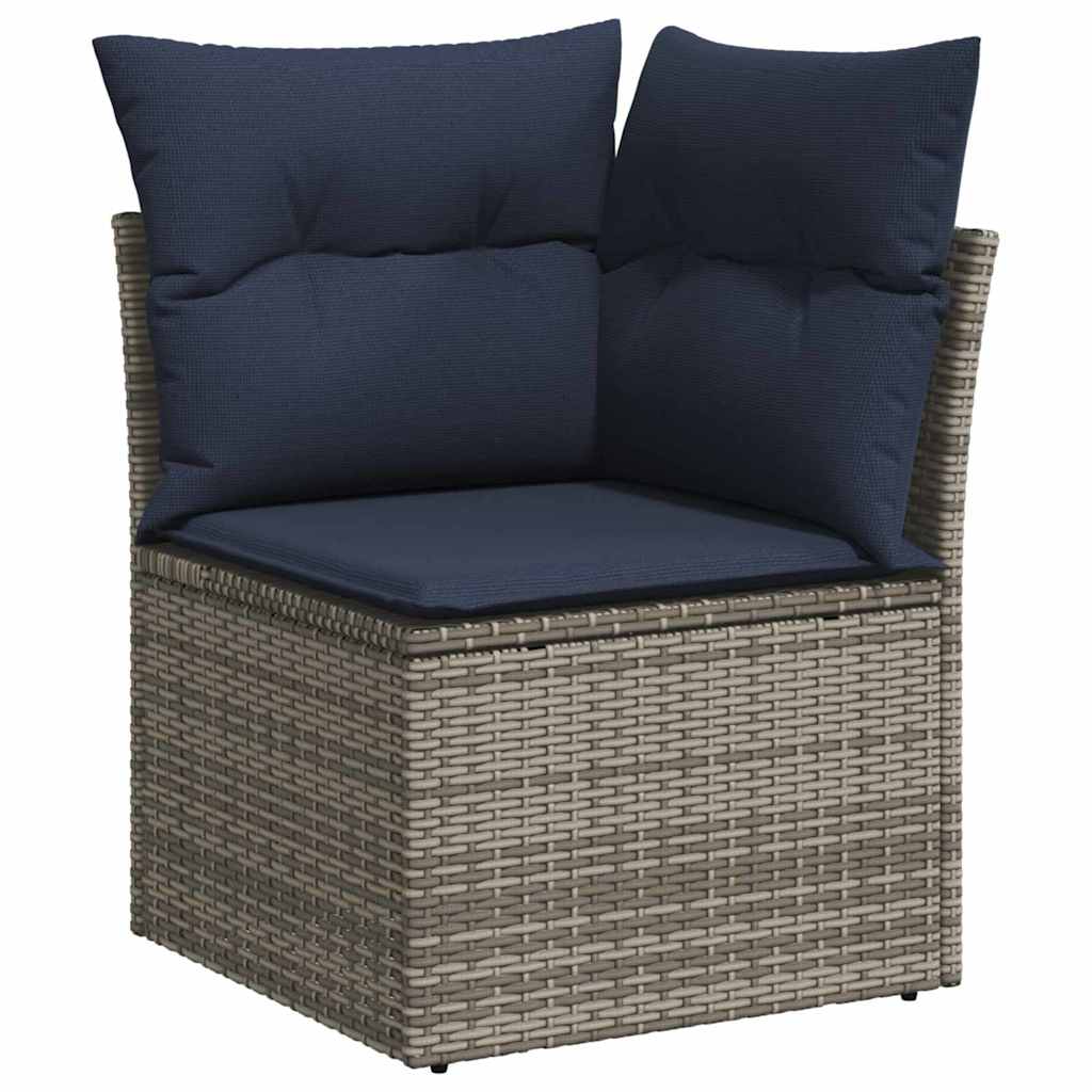 Havesofa Sæt 8 stk. Grå polyrattan