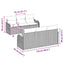 Havesofa Sæt 7 stk. Beige polyrattan