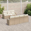 Havesofa Sæt 8 stk. Beige polyrattan