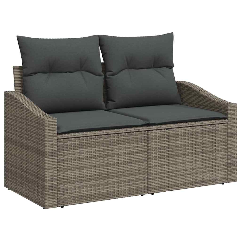 Havesofa Sæt 5 stk. Grå polyrattan
