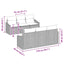 Havesofa Sæt 7 stk. Beige polyrattan