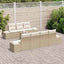 Havesofa Sæt 8 stk. Beige polyrattan