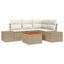 Havesofa Sæt 5 stk. Beige polyrattan