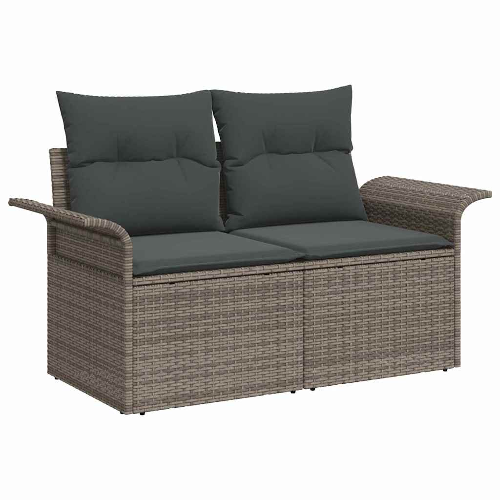 Havesofa Sæt 5 stk. Grå polyrattan