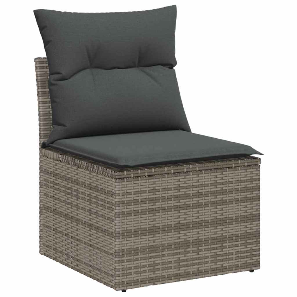 Havesofa Sæt 5 stk. Grå polyrattan