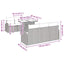 Havesofa Sæt 7 stk. Beige Poly rattan